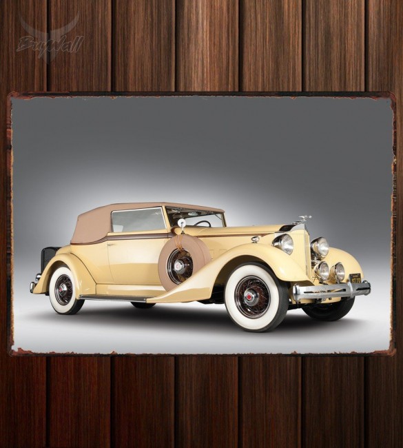 Металлическая табличка Packard Eight Convertible Victoria Металлическая табличка Packard Eight Convertible Victoria